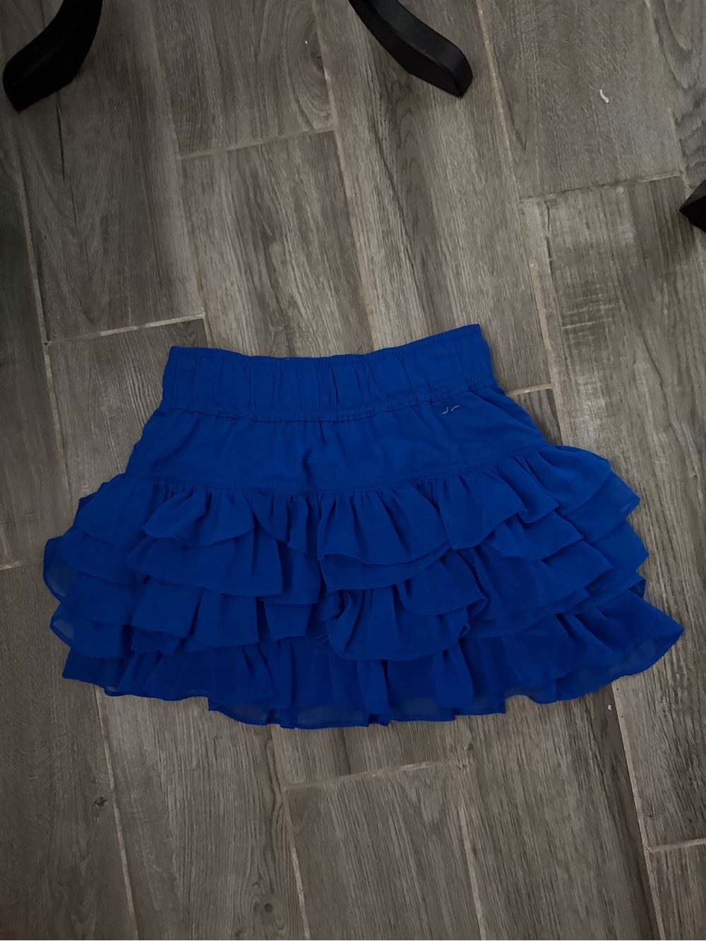 Hollister Royal Blue Layered Ruffle Mini Skirt